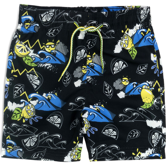Mid Length Swim Trunks, lemon chill
