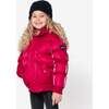 Puffy Coat, Deep Pink - Jackets - 2 - thumbnail