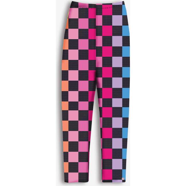 Legging, Navy Checkerboard