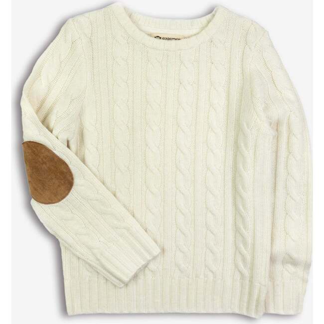 Fisherman Sweater, Winter White - Sweaters - 1