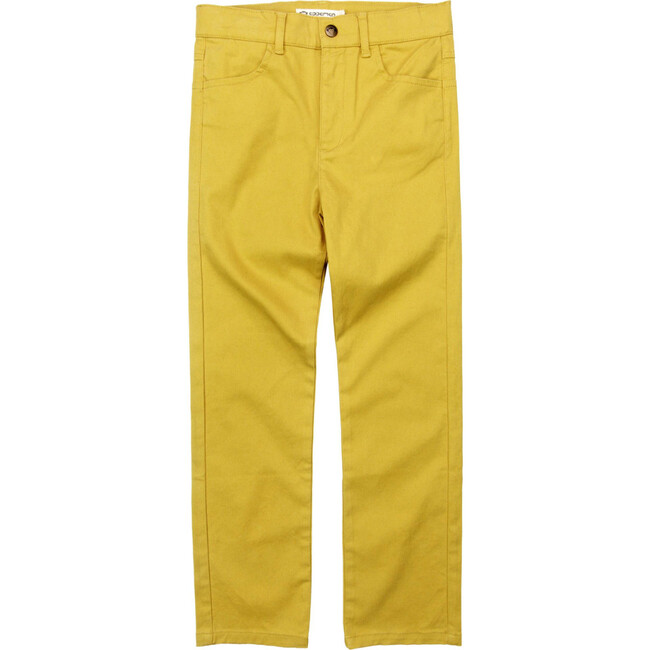 Skinny Twill Pant, Gold