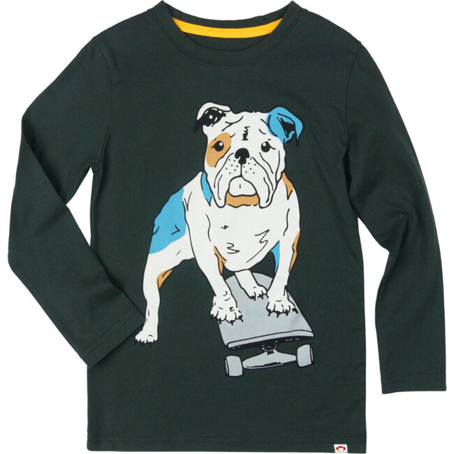 Graphic Long Sleeve Tee, Iron - T-Shirts - 1