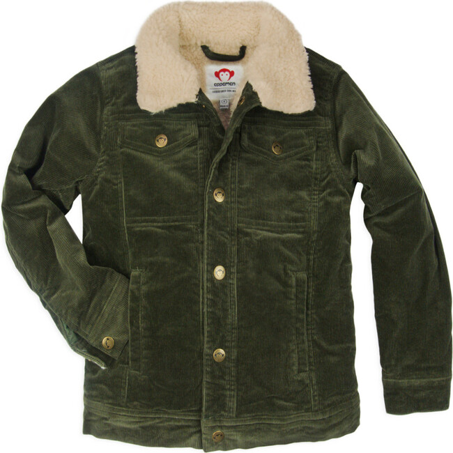 Heritage Cord Jacket, Olive - Jackets - 1