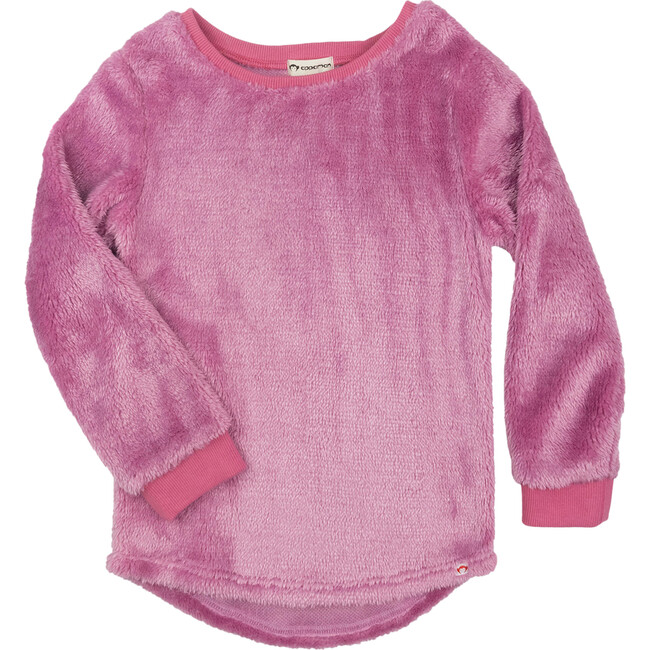 Laurel Crew Neck Long Cuffed Sleeve Top, Rose