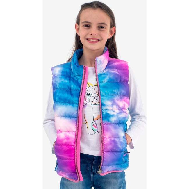 Apex Tie-Dye Puffer Vest, Dream Cloud