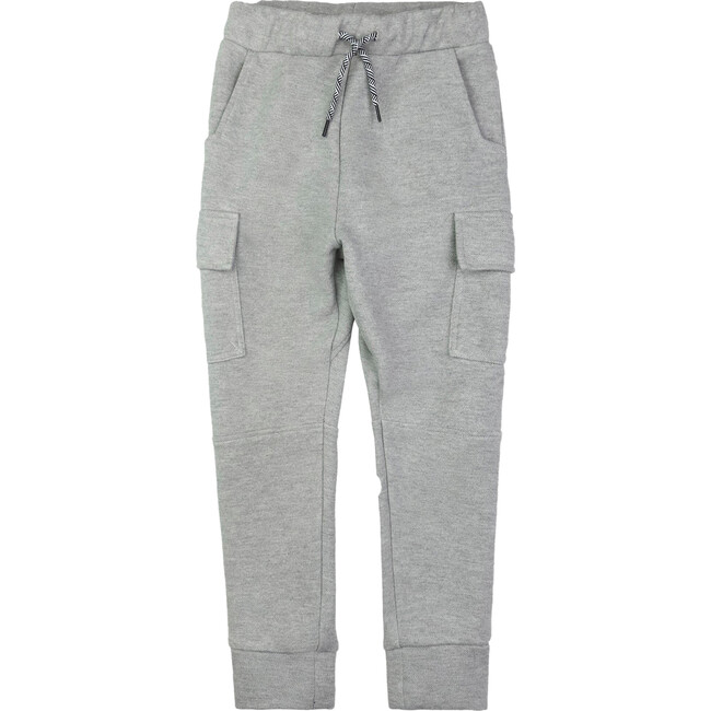 Empire 2-Accordion Pocket Sweatpants, Heather Mist