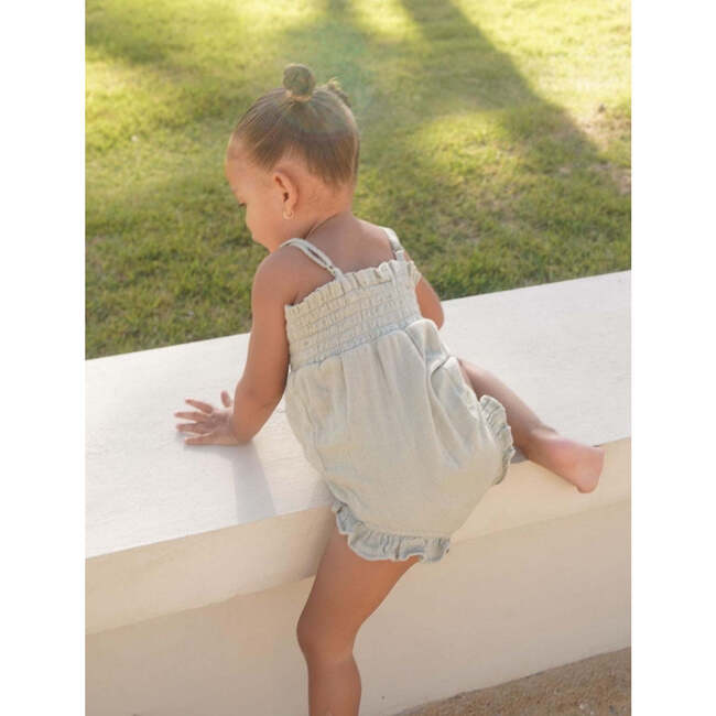 Gabrielle Organic Muslin Cotton Bouquet Onesie Sage