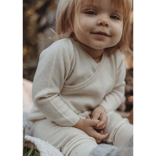 Cashmere Wrap Cardigan Pure Beige