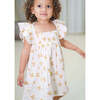 Haven Organic Muslin Flare Dress, Ecru - Dresses - 2 - thumbnail