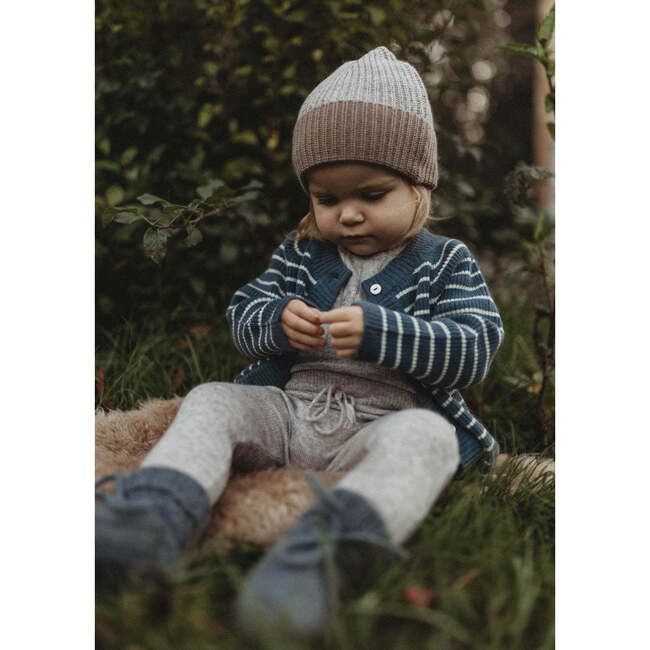 Cashmere Cardigan Navy/Creme