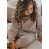 Finley Cotton Fleece Sweatsuit Set, Bark - Mixed Apparel Set - 4 - thumbnail