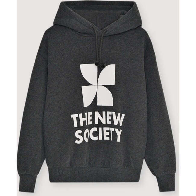 TNS Logo Hood Sweatshirt Galactic Grey Melange