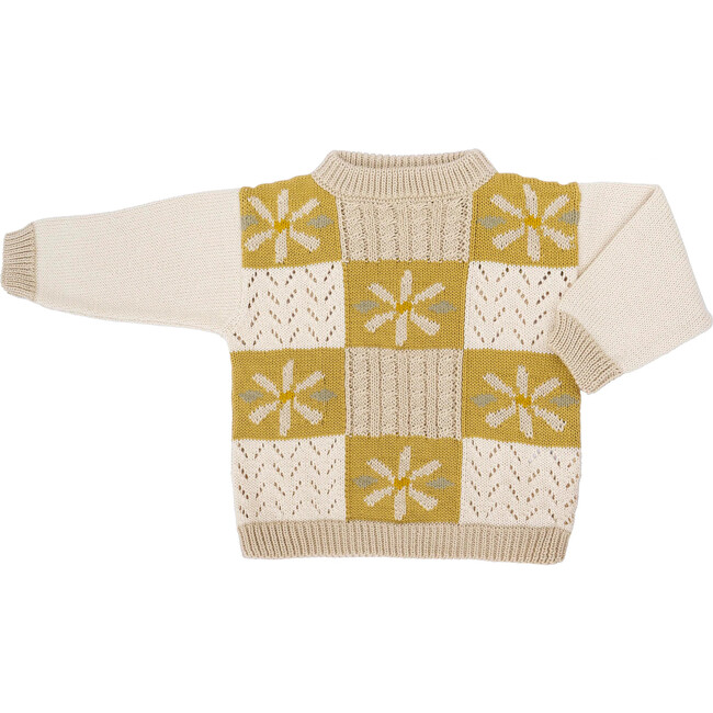 Daisy Patchwork Sweater, Honeycomb