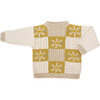 Daisy Patchwork Sweater, Honeycomb - Sweaters - 1 - thumbnail