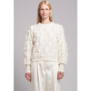 Hally Sweater, Ivory - Sweaters - 2 - thumbnail