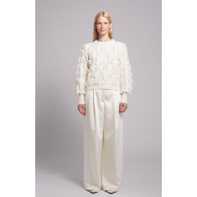 Hally Sweater, Ivory - Sweaters - 3