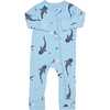 Zippered Romper, Stream Shark - Rompers - 4 - thumbnail