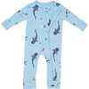 Zippered Romper, Stream Shark - Rompers - 5 - thumbnail