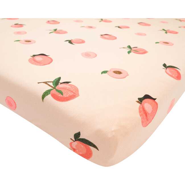 Crib Sheet in Peach, Peach - Crib Sheets - 1