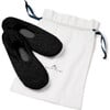 Cashmere Slippers, Black - Slippers - 3 - thumbnail