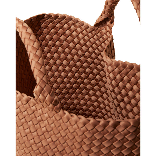 Women's St. Barths Medium Handwoven Tote, Cocoa - OS - Bags - 5
