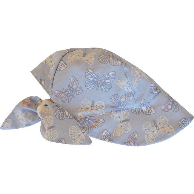 Sun Bonnet, Butterfly On Blue - Hats - 1