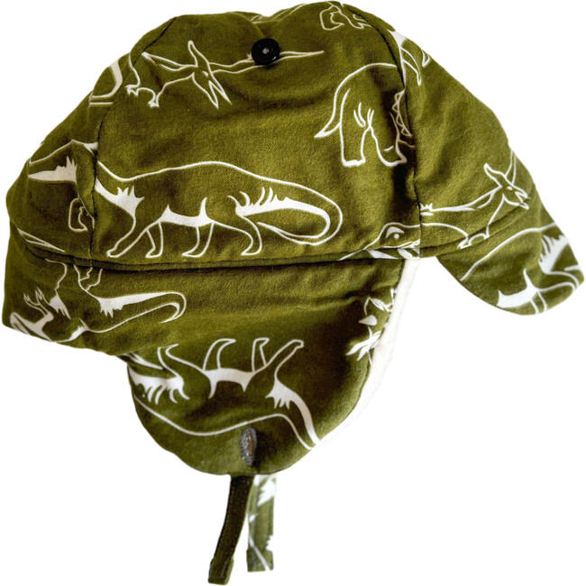 Winter Hat, Glow in the Dark Dino with Velcro Straps