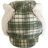 Winter Hat, Olive White Plaid with velcro straps - Hats - 4 - thumbnail