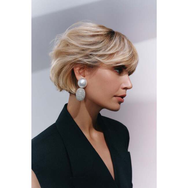 Selena Clip-on Earrings in Lunar Glow