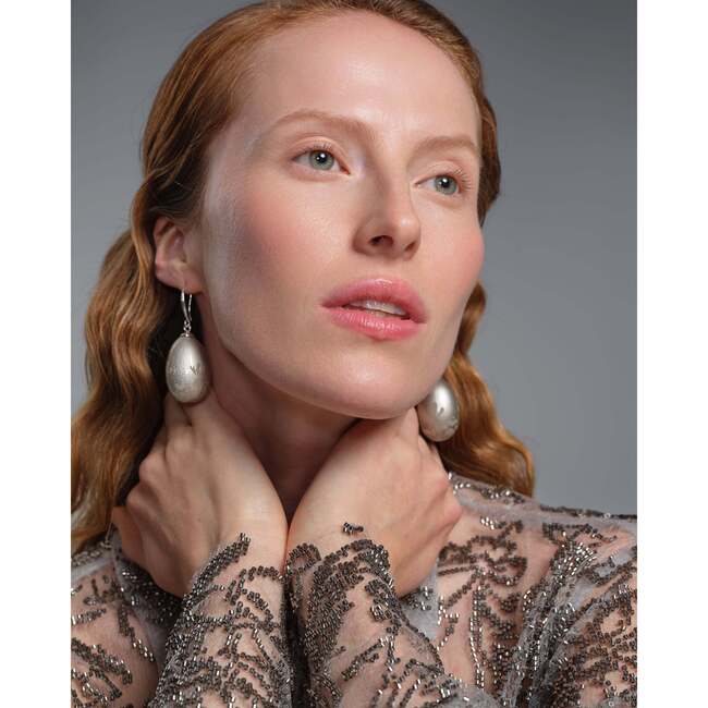 Nova Earrings in Platinum Glow