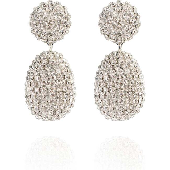 Clio Earrings in Silver Sheer