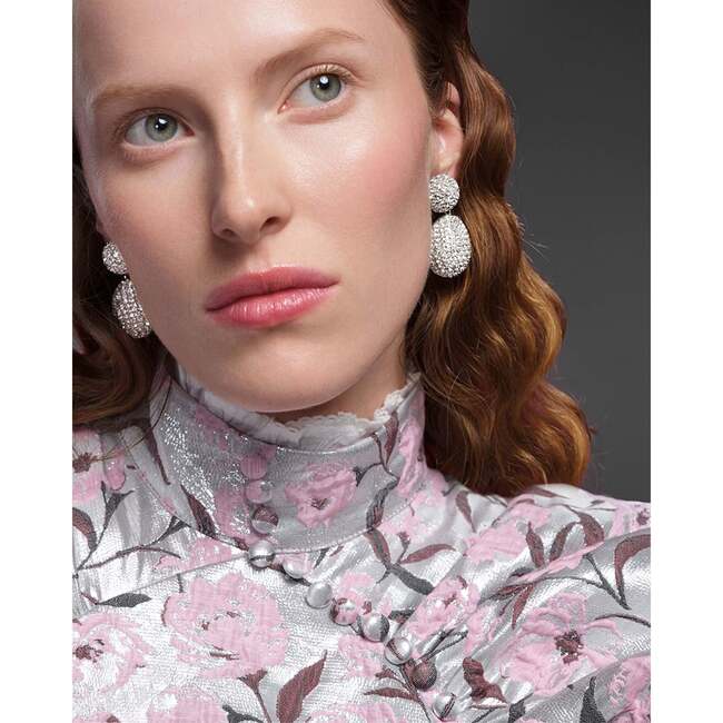 Clio Earrings in Silver Sheer