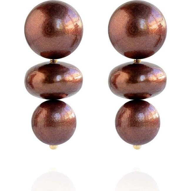 Nola Earrings in Chocolate Cherry