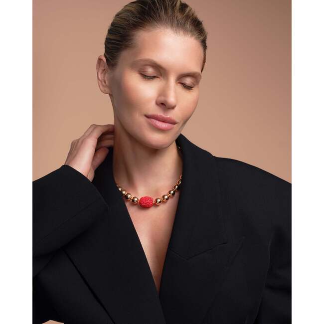 Cassia Necklace in Crimson Bloom