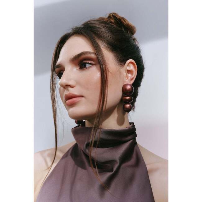 Nola Earrings in Chocolate Cherry