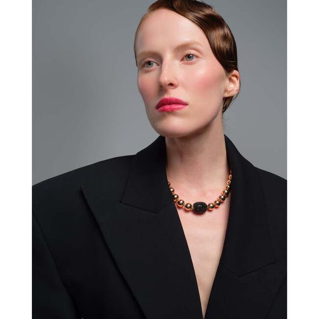 Cassia Necklace in Black Dusk