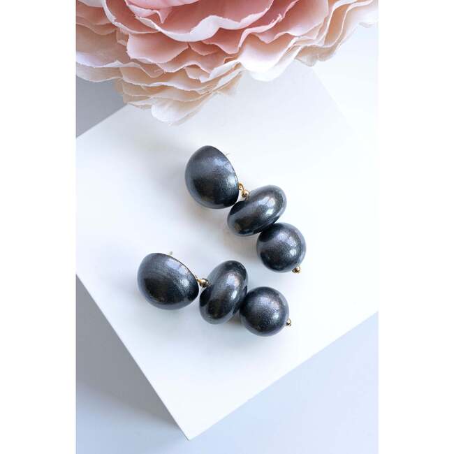 Nola Earrings in Black Coral - Earrings - 3