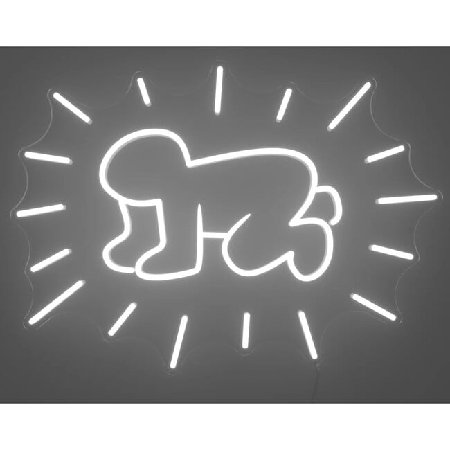 Radiant Baby, YP x Keith Haring, LED neon sign