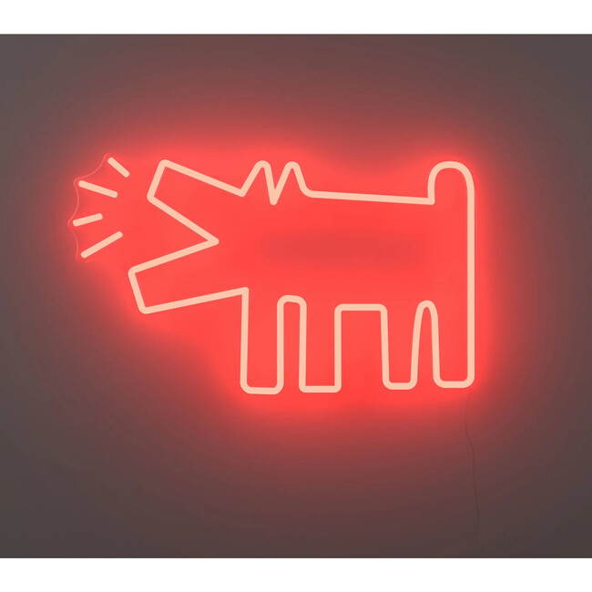 Barking Dog, YP x Keith Haring, LED neon sign