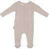 Pocket Cutie Footie and Beanie Set, Grey - Footie Pajamas - 1 - thumbnail