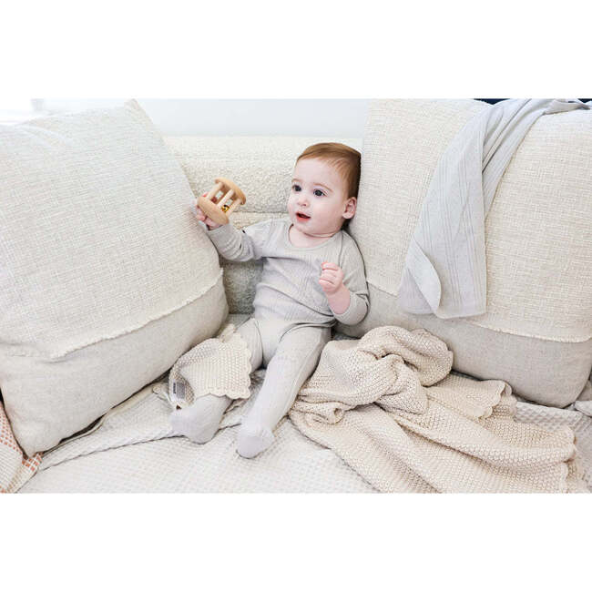 Pocket Cutie Footie and Beanie Set, Grey