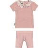 Scalloped Collar 2-Piece Set, Blush - Mixed Apparel Set - 1 - thumbnail