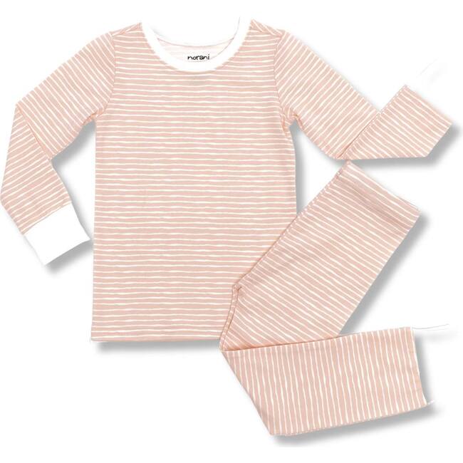 Long Sleeve Pajamas, Pink Stripes