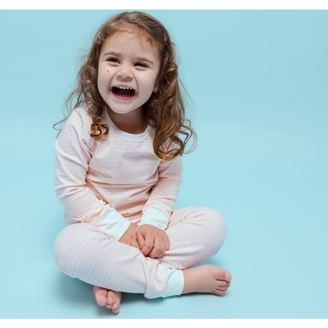 Long Sleeve Pajamas, Pink Stripes