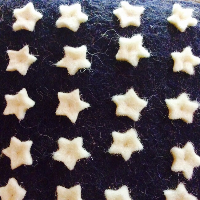 Handmade Pillow Cover Hand Felted Wool - American Flag Gray - 20" Arcadia Home - Decorative Pillows - 4