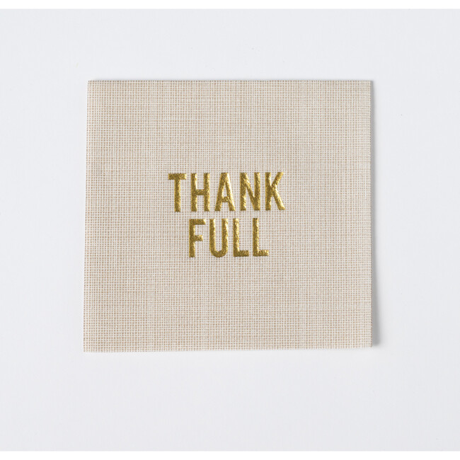 Thank Full Disposable Cocktail Napkin