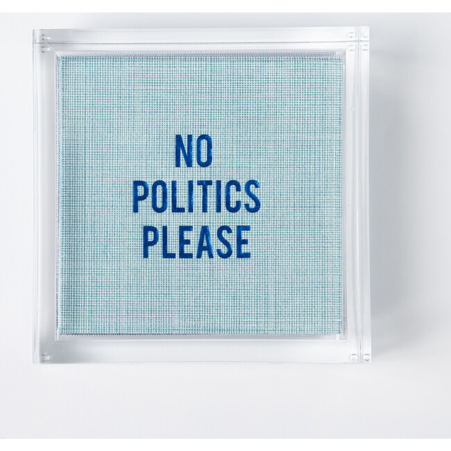 No Politics Please Disposable Cocktail Napkin