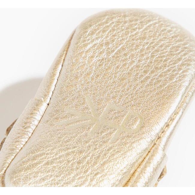 Moccasin Baby Shoe Hard Sole, Platinum - Crib Shoes - 4