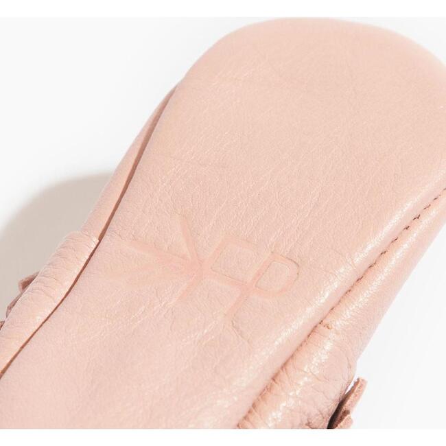 Moccasin Baby Shoe Hard Sole, Blush - Crib Shoes - 4