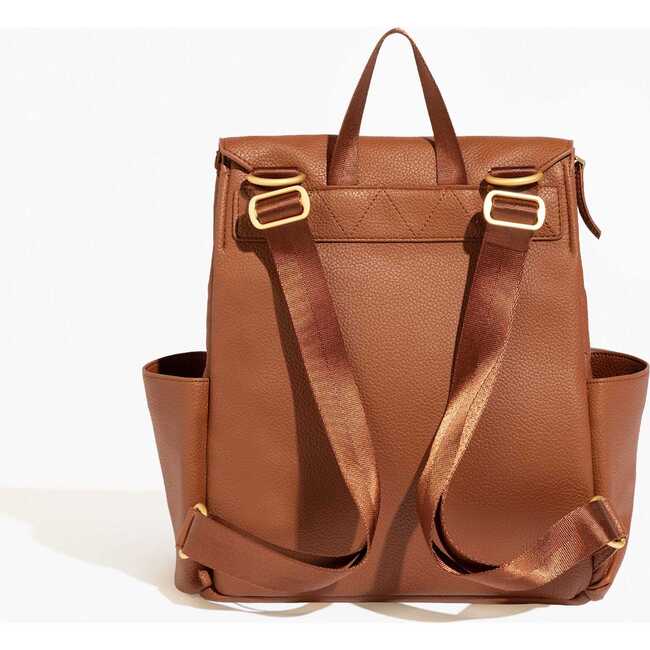Mini Classic Diaper Bag II, Cognac - Diaper Bags - 4